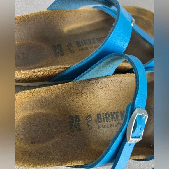 Birkenstock Mayari Graceful Ocean Regular Fit size 38 blue sandals Birks - Picture 3 of 7